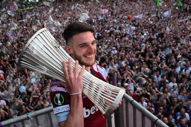 Declan Rice is expected to sign for Arsenal. (Getty Images)