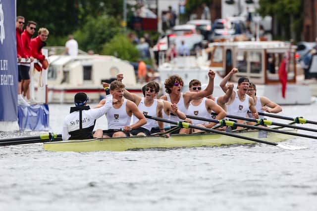 St Paul’s defeated a gutsy Shiplake College crew (Image: 2023 Ben Rodford)