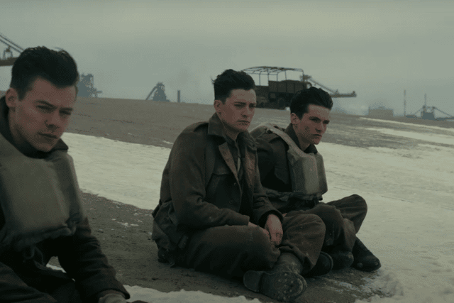 The story of Dunkirk was told from the perspective of land, sea, and air