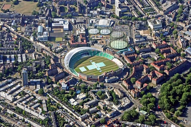 The Oval cricket ground in London is owned by the Duchy of Cornwall and leased to Surrey County Cricket Club. (Image: AdobeStock)