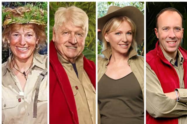 Contention I'm a Celeb campmates have included Carol Thatcher, Stanley Johnson, Nadine Dorries, and Matt Hancock