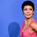 US singer Halsey arrives to attend the annual amfAR Cinema Against AIDS Cannes Gala at the Hotel du Cap-Eden-Roc in Cap d'Antibes, southern France, on the sidelines of the 76th Cannes Film Festival, on May 25, 2023. (Photo by Stefano Rellandini / AFP)