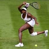 Venus Williams during first-round of Wimbledon 2023