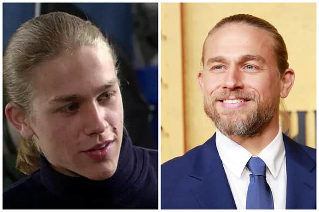 Charlie Hunnam in Byker Grove and now (Image: BBC and Getty)