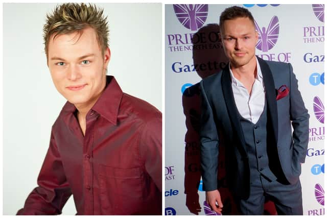 Andrew Hayden-Smith in Byker Grove and now (Image: BBC and Getty)