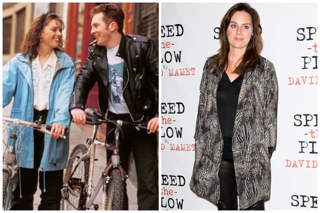 Jill Halfpenny in Byker Grove and now (Image: BBC and Getty)