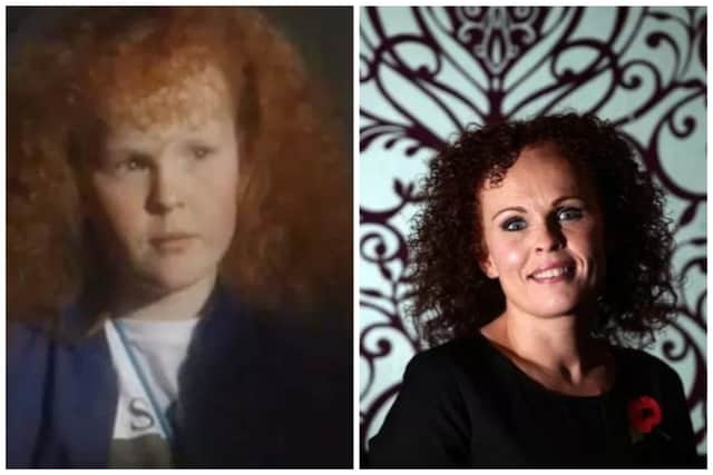 Lyndyann Barrass in Byker Grove and now (Image: BBC and Newcastle Chronicle)