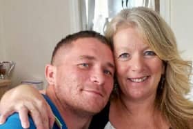 Shaun Turner and his mum Jill in October 2013 before he was diagnosed (Photo: Brain Tumour Research / SWNS)