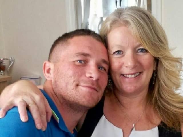 Shaun Turner and his mum Jill in October 2013 before he was diagnosed (Photo: Brain Tumour Research / SWNS)