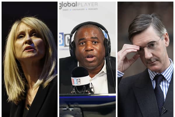 Esther McVey, David Lammy, and Jacob Rees-Mogg have all made thousands from TV and radio jobs this year