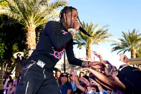 Travis Scott performs during Michael Rubin's 2023 Fanatics Super Bowl Party at the Arizona Biltmore on February 11, 2023 in Phoenix, Arizona. (Photo by Mike Coppola/Getty Images for Fanatics)