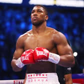 Anthony Joshua ahead of his win over Jermaine Franklin in April 2023