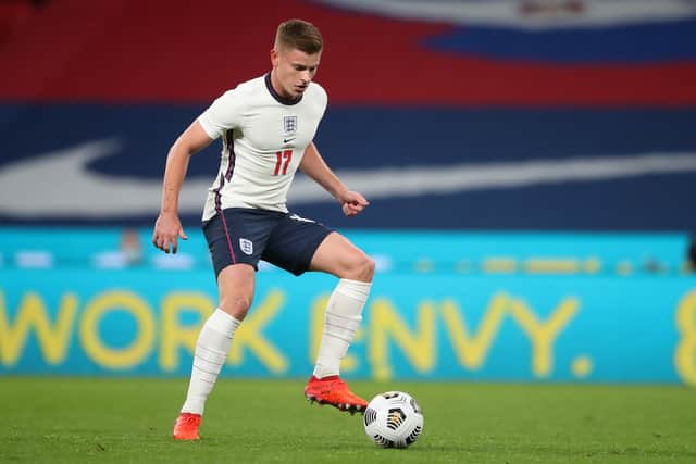 Harvey Barnes has one England cap to his name. (Getty Images)