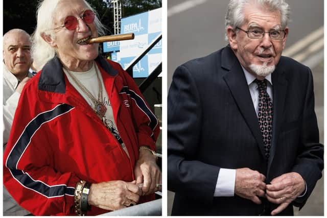 Jimmy Savile and Rolf Harris: two prolific predators with long careers at the BBC