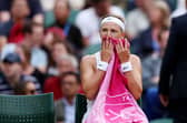 Victoria Azarenka was booed after her defeat at Wimbledon. (Getty Images)