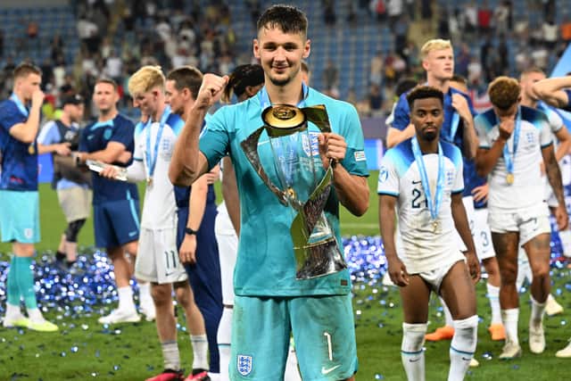 James Trafford kept six consecutive clean sheets in England's U21 Euro triumph. (Getty Images)