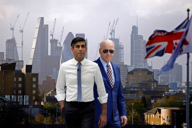 Joe Biden will meet with Rishi Sunak while in the UK (Getty)