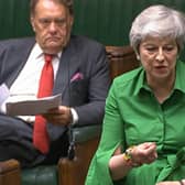 Former prime minister Theresa May speaking in the House of Commons, London, during the consideration of the Lords amendments to the Illegal Migration Bill. Picture date: Tuesday July 11, 2023. Credit: House of Commons/UK Parliament/PA Wire