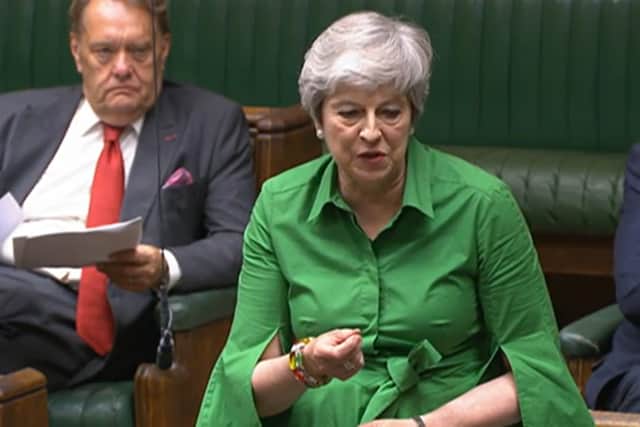 Former prime minister Theresa May speaking in the House of Commons, London, during the consideration of the Lords amendments to the Illegal Migration Bill. Picture date: Tuesday July 11, 2023. Credit: House of Commons/UK Parliament/PA Wire
