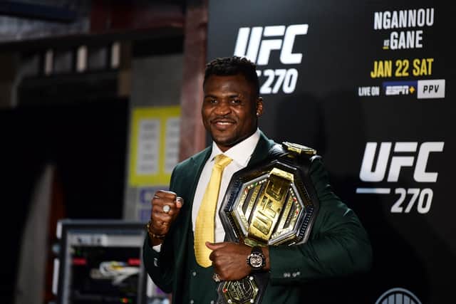 Francis Ngannou is set to fight professionally in boxing for the first time. (Getty Images)