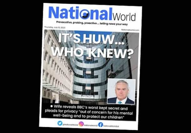 Huw Edwards has been named as the suspended BBC star alleged to have paid a teenager for sexually explicit photographs. (Credit: NationalWorld)