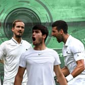 Sinner, Medvedv, Alcaraz and Djokovic ahead of Wimbledon semi-finals