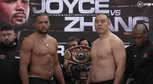 Zhieli Zhang and Joe Joyce meet in a direct rematch. (YouTube)