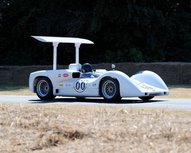 A view of the Chaparral - Chevrolet ZE during the Goodwood Festival of Speed on July 13, 2003 at Goodwood House in Chichester, England. (Photo by Bryn Lennon/Getty Images)