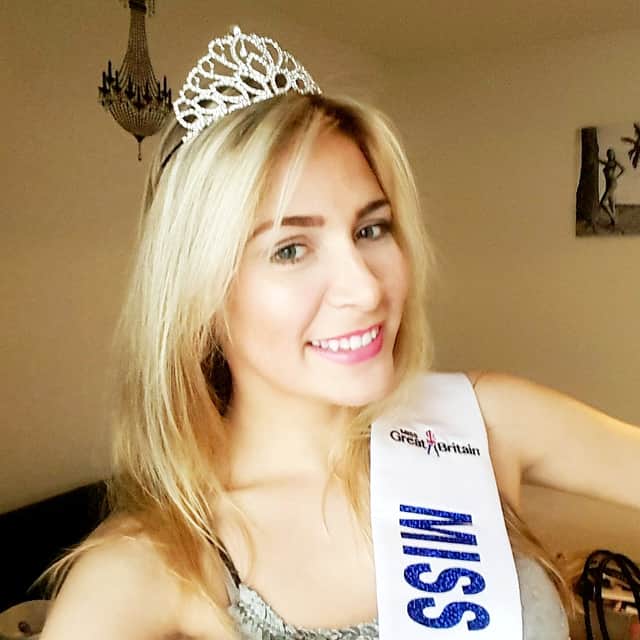 Kirstie Haysman competing for Miss Great Britain. Credit: SWNS