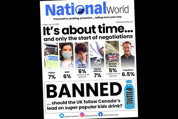 NationalWorld's front page for Thursday 14 July. (Credit: Kim Mogg/NationalWorld