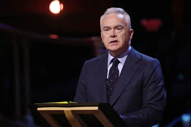 Huw Edwards has been named as the BBC presenter at the centre of the scandal - Credit: Getty