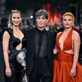 Emily Blunt, Cillian Murphy and Florence Pugh attend the "Oppenheimer" UK Premiere, which was moved forward ahead of strike action. Image: Gareth Cattermole/Getty Images