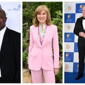 Fiona Bruce and Clive Myrie are favourites to take over from Huw Edwards. Photographs by Getty