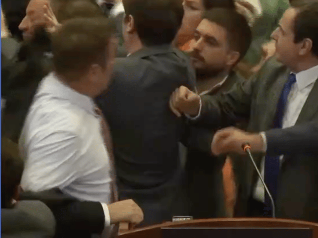 Kosovo parliament brawl - watch as lawmakers descend into fisticuffs