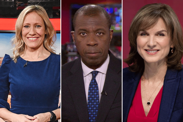 The three favourites to take over from Huw Edwards on BBC News at 10 - Credit: BBC