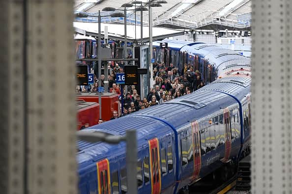 Thousands of rail workers are set to walk out for three days from this week over their prolonged pay dispute with the train companies. (Chris J. Ratcliffe/Bloomberg via Getty Images