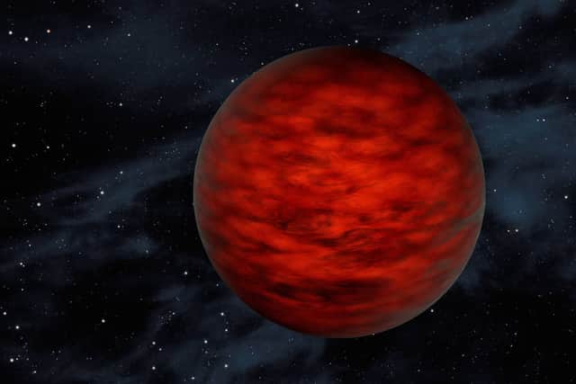 Illustration of a low-mass brown dwarf star. Credit: NASA/JPL-Caltech.