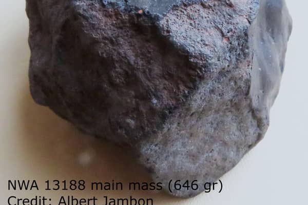 The rock was found in the sahara desert, Morocco, in 2018 (Albert Jambon)