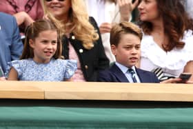 Princess Charlotte and Prince George were at the Wimbledon 2023 men’s final - Credit: Getty