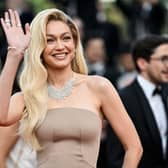 US model Gigi Hadid arrives for the screening of the film "Firebrand" during the 76th edition of the Cannes Film Festival in Cannes, southern France, on May 21, 2023. (Photo by Patricia DE MELO MOREIRA / AFP) (Photo by PATRICIA DE MELO MOREIRA/AFP via Getty Images)