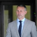 MANCHESTER, ENGLAND - AUGUST 17: Ryan Giggs leaves Manchester Crown Court with his legal team on August 17, 2022 in Manchester, England. The former Manchester United midfielder and manager of Welsh national team is facing charges of using coercive and controlling behaviour against an ex-girlfriend, and of assaulting her sister in an incident in November 2020. He denies the charges. (Photo by Christopher Furlong/Getty Images)