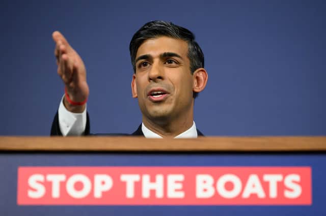 Rishi Sunak has pledged to 'stop the boats' as part of his government promises - the Illegal Migration Bill has now passed through the upper house, with the controversial bill now set to become law. (Credit: Getty Images)