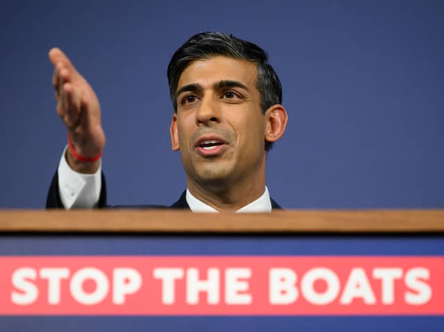 Rishi Sunak has pledged to 'stop the boats' as part of his government promises - the Illegal Migration Bill has now passed through the upper house, with the controversial bill now set to become law. (Credit: Getty Images)