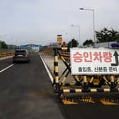 The demilitarised zone between North Korea and South Korea is popular with tourists, but US soldier Travis King made an unauthorised crossing into the PRK after slipping onto a tour group visiting the area. (Credit: Getty Images)
