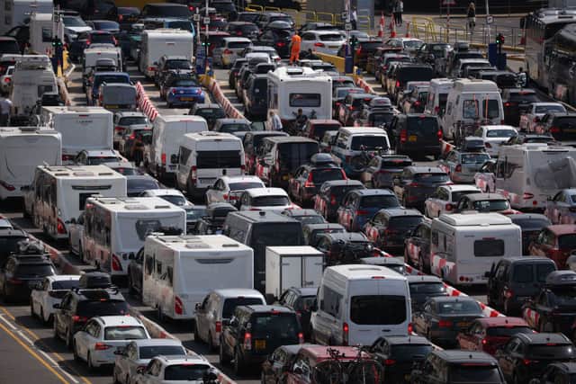 Holidaymakers are being warned to expect two-and-a-half hour delays at the Port of Dover this week (Photo: Getty Images)