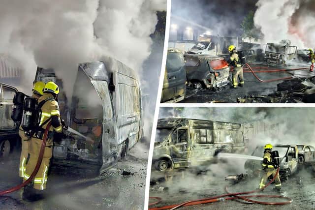 Arsonists torch more than 50 cars in one nights as firefighters battle ...
