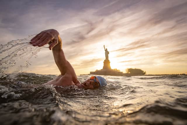 Lewis Pugh is preparing to swim the length of the Hudson.