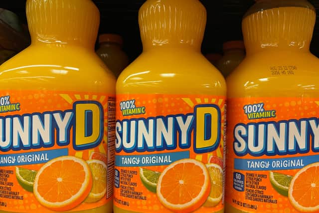 Bottles of Sunny D