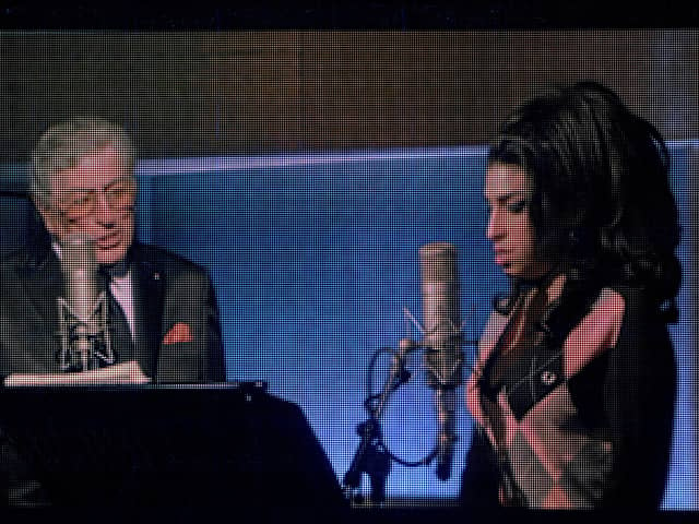 Amy Winehouse and Tony Bennett collaborated months before her death in 2011, with the recording being her last before she passed away. (Credit: Getty Images)