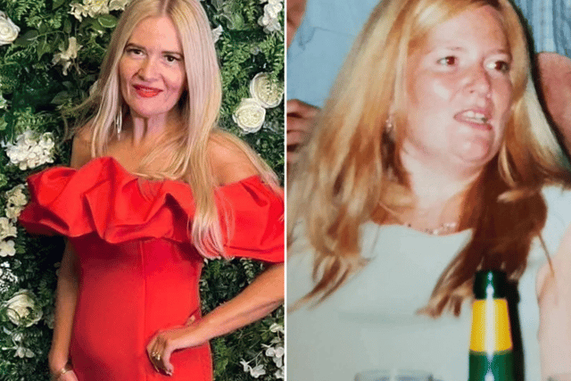 Sarah Jane Clarke from Swindon was 22-stone at her heaviest and blamed it on an "addiction to food" caused by a toxic relationship - Credit: SWNS